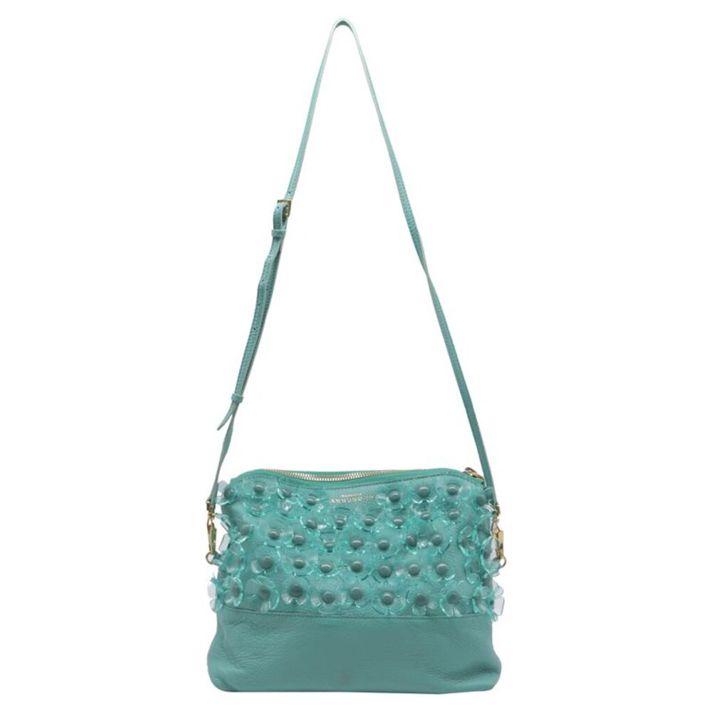 Burberry Prorsum Petal Crossbody Bag in Turquoise  Leather